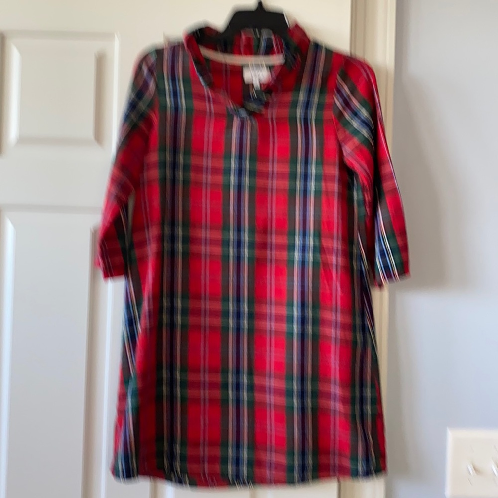 Girls plaid dress. Size 14 girls.